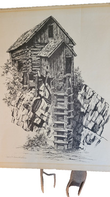 Vintage ''Ore-Crushing Mill'' Crystal River, CO 16 x 20 print Jayne Peters