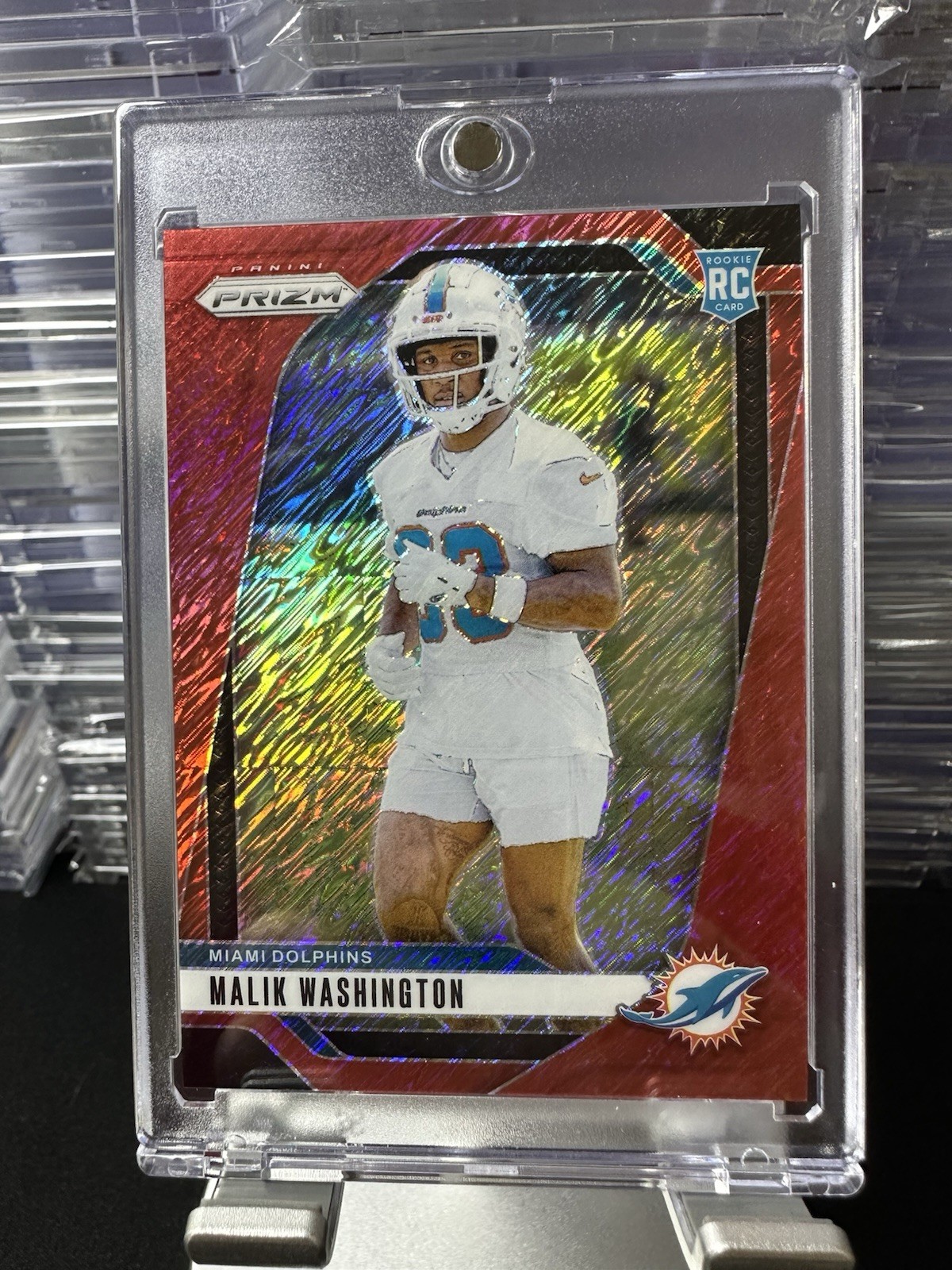 2024 Prizm Malik Washington Red Shimmer #371 (RC) /35
