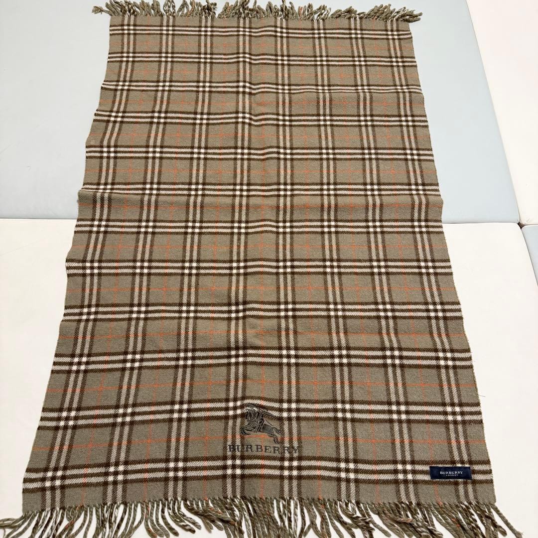 Burberry Nova Check Wool Blanket Large Stole 40.6 in x 27.6 in
