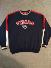 Tennessee Titans Sweatshirt NFL Football Men’s L Heavyweight Y2K Blue
