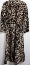 GANNI Leopard Print Midi Dress 32-06-01-06053 Used