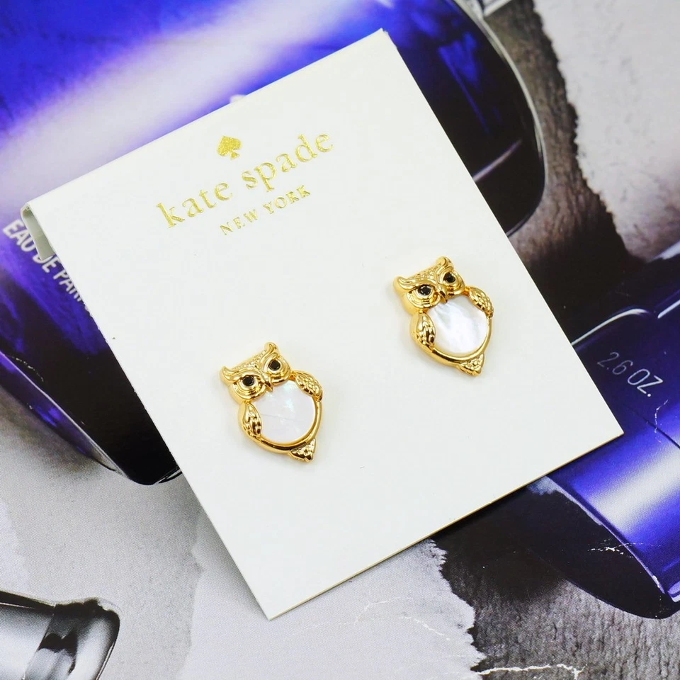 Clearance!! NEW KATE SPADE INTO THE WOODS OWL STUD EARRINGS $48 - Image 3 of 4