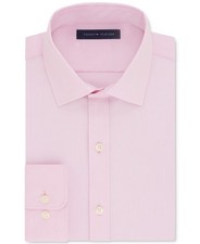 Tommy Hilfiger Men's Athletic Fit Performance Flex Collar Fineline 16.5 36-337