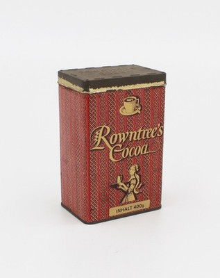 alte Blechdose Rowntree's Cocoa 400g 9,7x6,6x H14,8cm