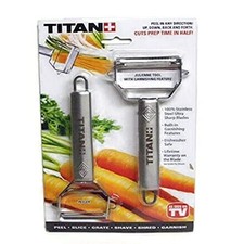 Titan Peeler Slicer & Peeler Julienne Tool with Garnishing As Seen On TV