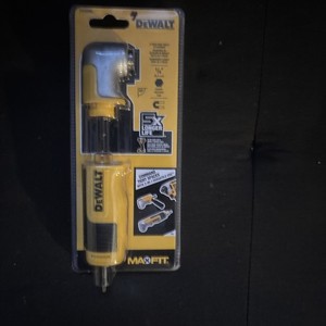 New NIP DeWalt MAXFIT 2-Piece Right Angle Attachment, 1/4" Shank. Model # DWAMRA