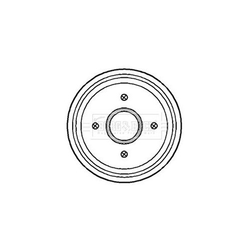 BORG & BECK Brake Drum BBR7154