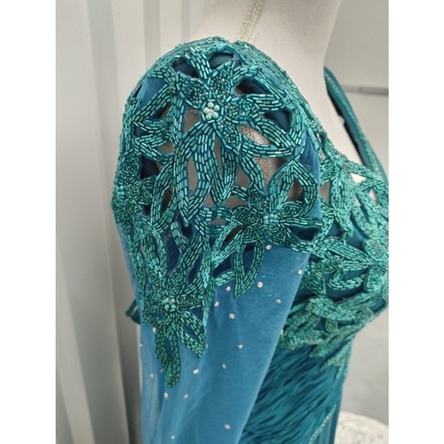 Claire's Collection Ball Pageant Gown Beaded Crystal Embellished Sz 10 $2800 - Picture 5 of 13