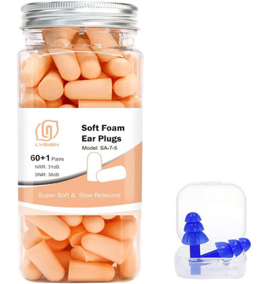 LYSIAN Ultra Soft Foam Ear Plugs for Sleeping Noise Cancelling - 38dB Noise Redu