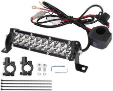 Dirt Bike Light Bar LED 60W 2500LM Motorcycle Headlight Kit Switch Universal for