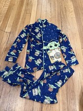 Disney Mandalorian Star Wars 6 7 Shirt Long Sleeve Pant Set Grogu Pajama Movie