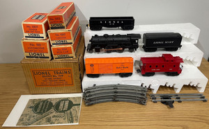 Lionel Trains Postwar #11119 O-27 Gauge Scout Freight Set Boxed Steam Locomotive