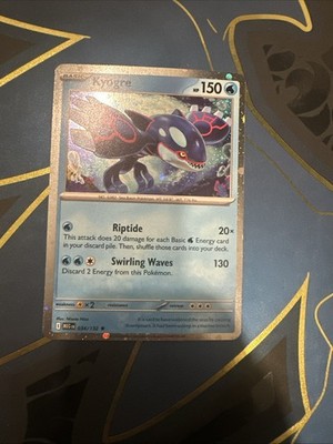Kyogre 034/132 Cosmos Holo w/ SWIRL Mega Evolution Knock Out