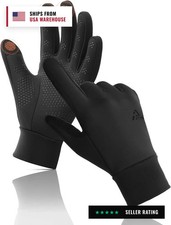 Winter Gloves Women Men Cold Weather Touch Screen 3-Layers Liner Glove for Runni