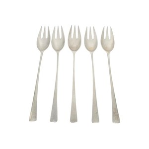 Set of 5 Dansk Denmark Sterling Silver Tjorn Forks #22577