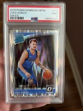 LUKA DONCIC 2018 OPTIC SHOCK PRIZM ROOKIE RC #177 PSA 9 MINT! LAKERS! 143912031