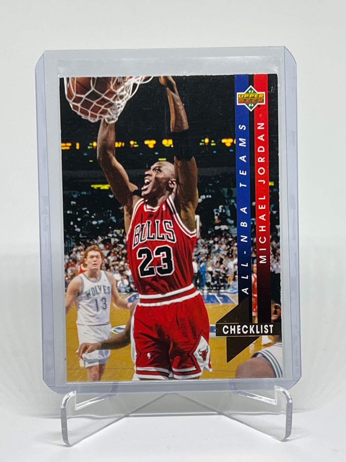 1993-94 Upper Deck Michael Jordan #AN15 All-NBA Checklist Chicago Bulls