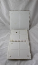 3 Wilton 2-8 in. Square Separator Plate Set and 1-10 in. Square Separator