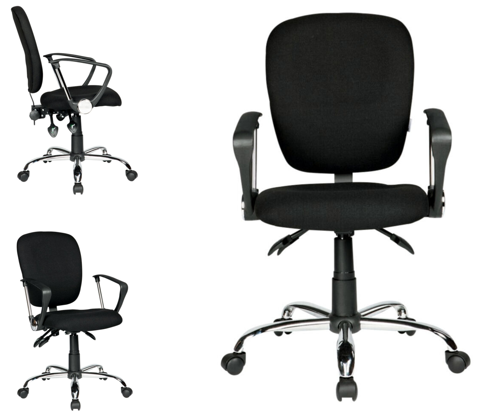 ATLAS Office Desk Swivel Chair Height Adjustable Task Operator Seat for Home PC