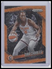 2025 Panini Prizm WNBA #3 Tina Charles Orange Velocity Prizm