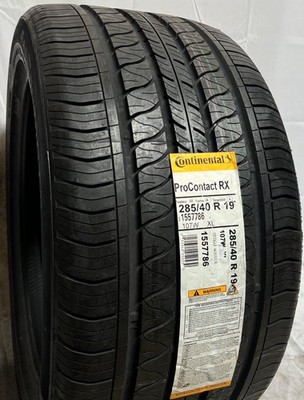 1 - NEW 285/40R19 XL (107W) Continental ProContact RX ContiSilent (T1) - 9108