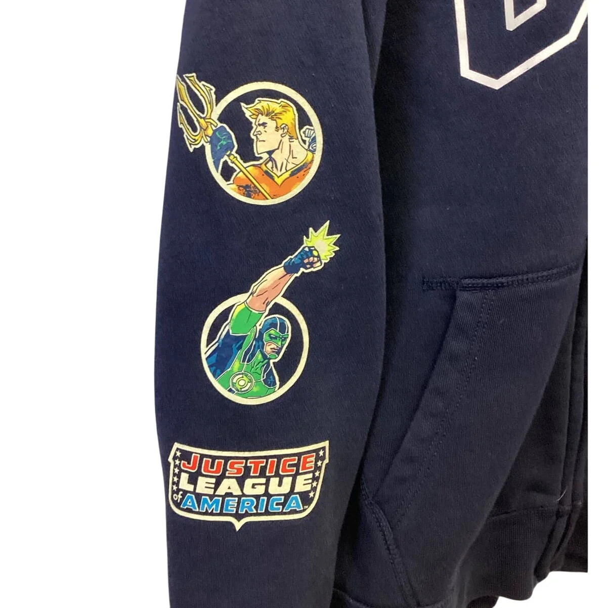 GAP Kids Large DC Comics Justice League America Avengers Full Zip Hoodie Jacket image 2