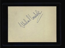 Michael Lonsdale - Página de libro con autógrafo firmado - James Bond - Moonraker