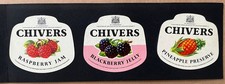 3 Original Chivers Advertisings Label Jams