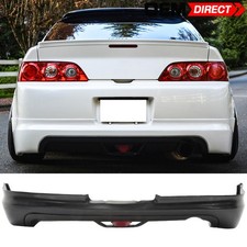 Fits 05-06 Acura Rsx Coupe 2dr Mugen Style Rear Bumper Lip With Led Brake Light Fits 05-06 Acura Rsx Coupe 2dr Mugen Style Rear Bumper Lip With Led Brake Light