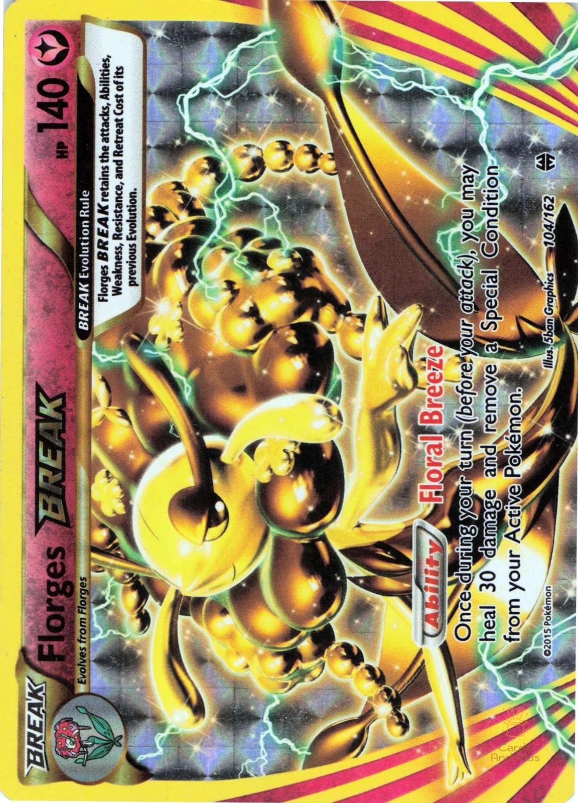 Florges BREAK 104/162 BREAKthrough Pokemon LP