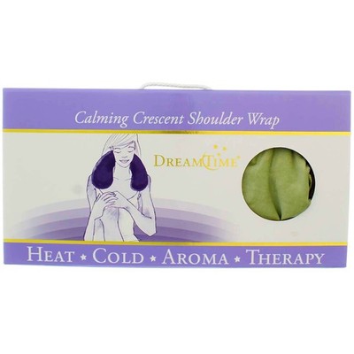 4 Pack DreamTime Aromatherapy Calming Crescent Hot And Cold Shoulder Wrap, Sage