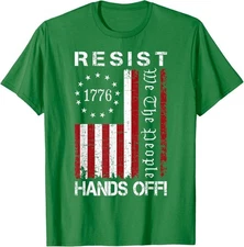 Resist Hands Off Protest Vintage We The People Unisex T-Shirt