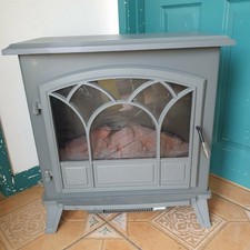 Dunelm Electric Stove Heater 1850W Indoor Fireplace Log Burner Model 30282091