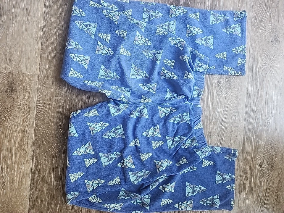 Pantalones de salón PJ BOTTOM SUPER SOFT SMALL franela azul para mujer  Foto 4 de 4