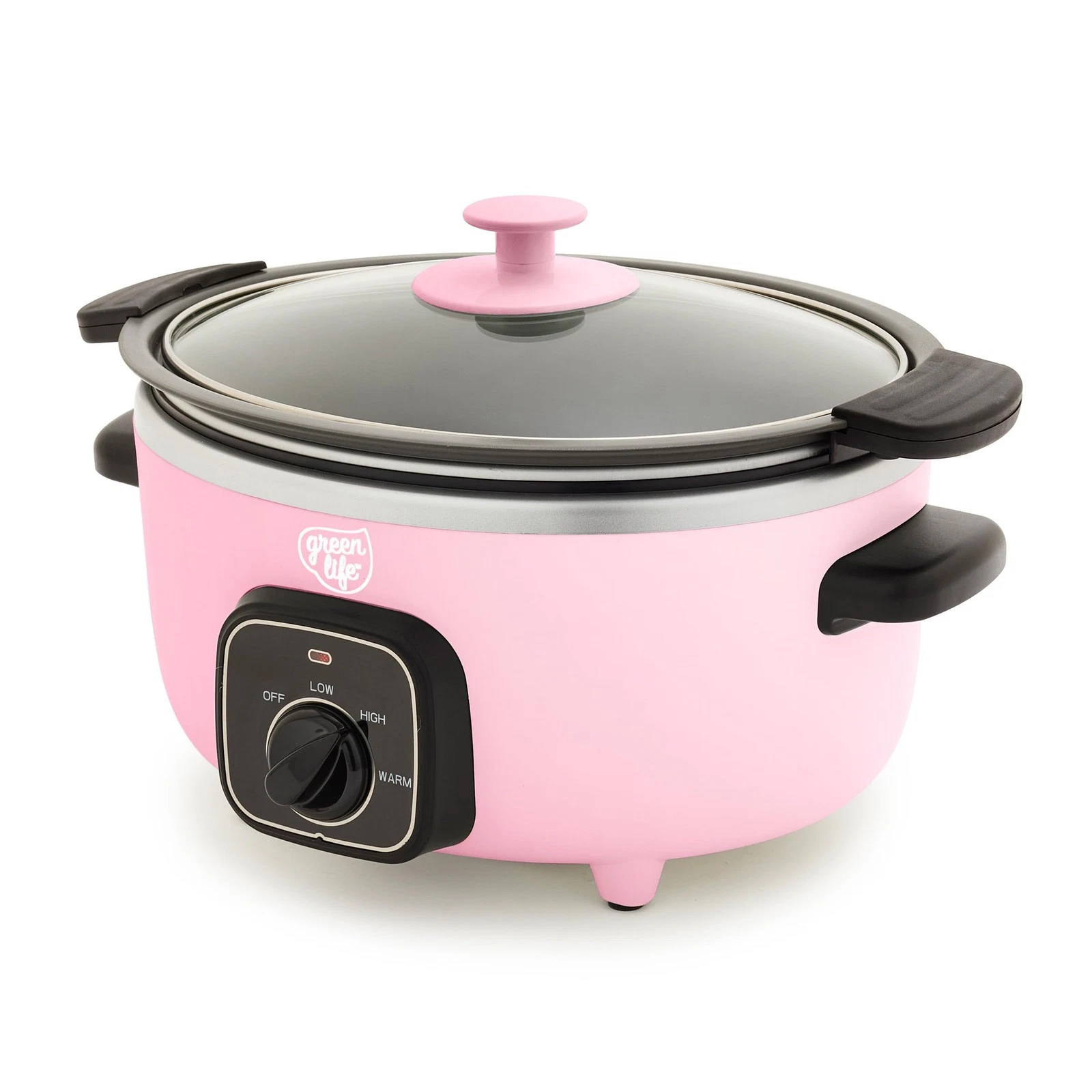 GREENLIFE 3.5QT SLOW COOKER, CERAMIC NONSTICK REMOVABLE INTERIOR BOWL - PINK
Opens in a new window o
