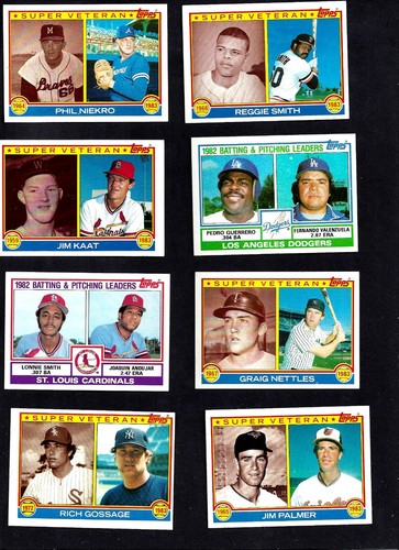 1983 TOPPS 203 CARD BUILDER SET--NO DUPS--SOME STARS--EX/MT--NR/MT - Picture 3 of 6