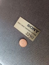 Giradischi Vintage Sony 2250 Direct Drive Turntable Alluminio Logo Lotto