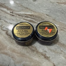 Lot Of 2 Meltonian Cordovan 078 Boot Shoe Cream Polish Shine NEW