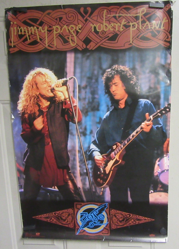 JIMMY PAGE ROBERT PLANT POSTER WINTERLAND PRODUCTIONS LED ZEPPELIN - SUPER RARE