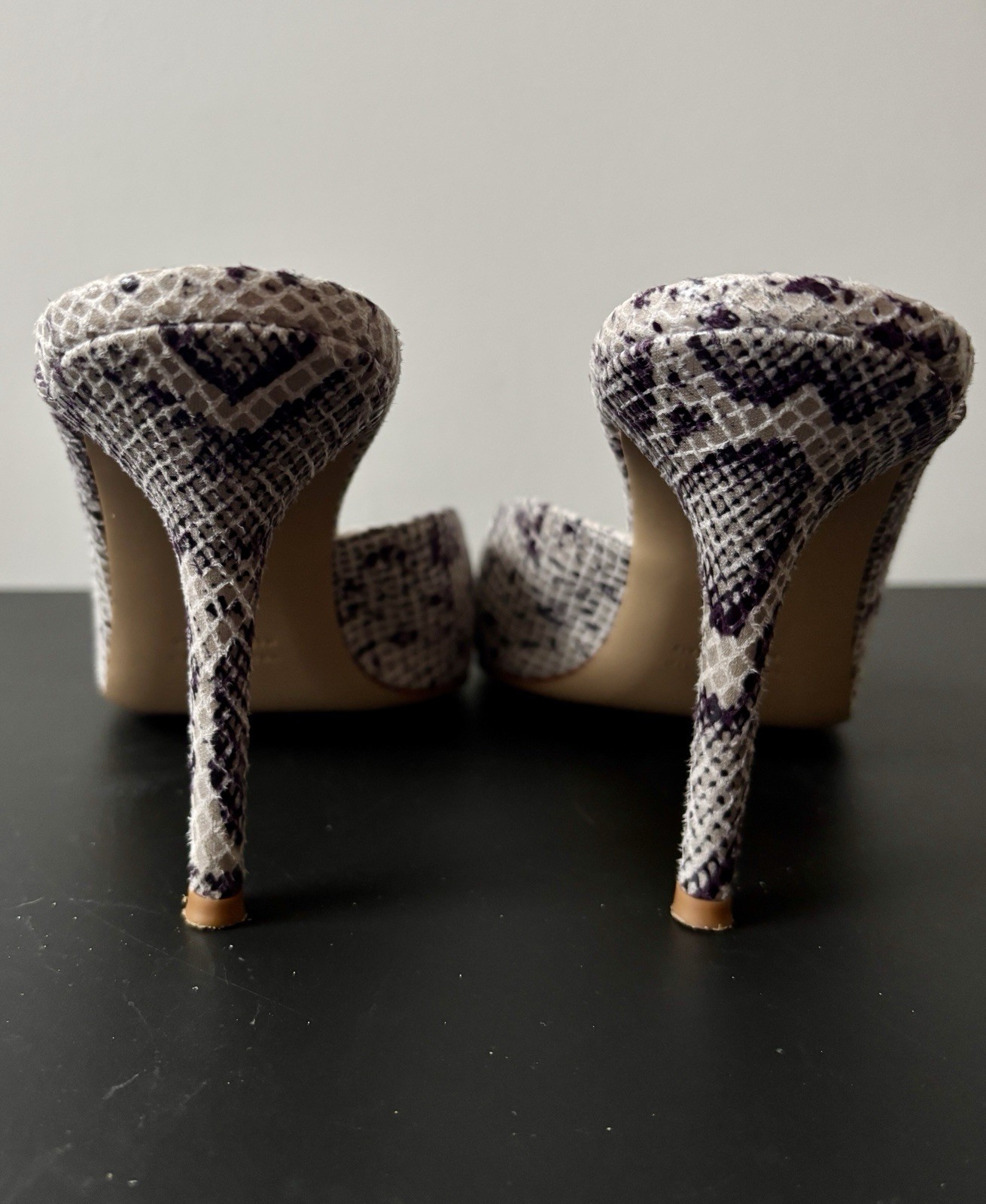 GiaBorghini Abella Python Print Pointed Toe High … - image 8
