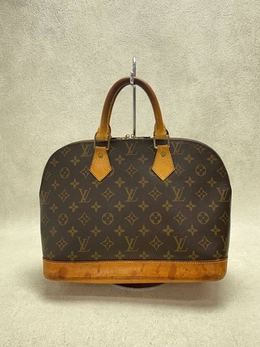 LOUIS VUITTON Handbag 1 Alma Monogram Canvas BRW PVC Used - Picture 3 of 6