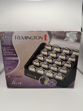 Remington T Studio Luxe H-9096 Hot Rollers Ceramic Heated Clip 1"/1.25" Barrel