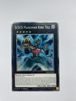 YuGiOh Rarität V 5 RA05-DE047 D/D/D Schützenkönig Tell Starlight Rare
