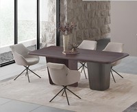 Moderner Esstisch Mit 4 StüHlen Elegant Stilvoll Design 200 X 100 X 76 Cm