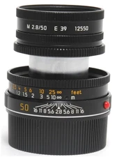 Leica M 2.8/50mm Elmar-M black ca.2000 Y. 6-BIT