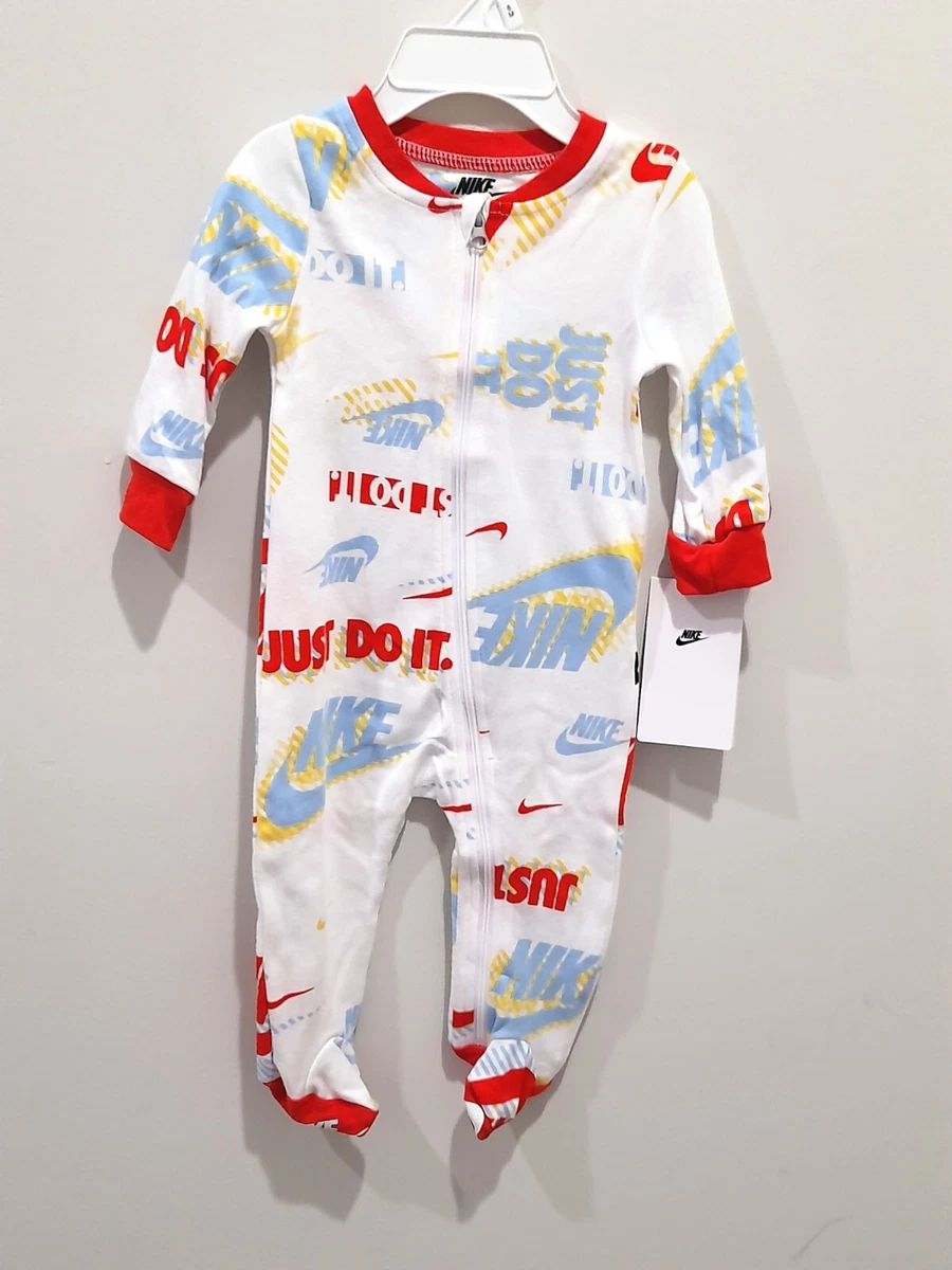 Nike Just Do It. Baby Romper One Piece Outfit Full Zip Jumper Size 6 Months