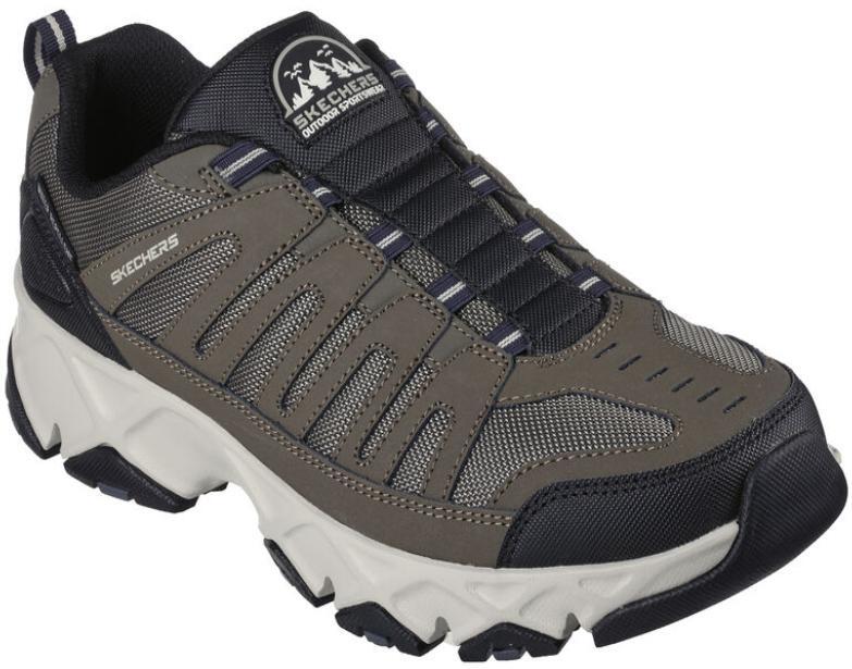 Skechers Mens Crossbar-Cedar Relaxed Fit Leather Hiking Shoe 11.5