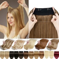 Clip In Secret Invisible Wire In 100 Remy Human Hair Extensions One Piece Ring