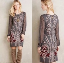 Anthropologie Knitted Knotted Saonr Sweater Dress Size XXS