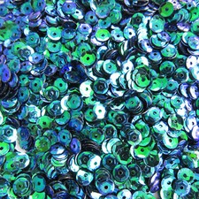 Sequins Siren Green Blue/Purple 5mm Round Cup 1,000/ 10k 25 Off pcs Loose
